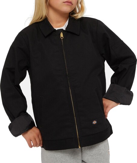 Dickies Jakke m. Fleece Beskåret Eisenhower Svart Dickies 16 år (176) Overgangsjakke