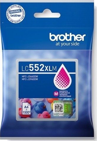 Brother LC552XLM magenta blekkpatron 1500 sider
