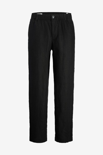 Jack & Jones Chinos jpstKarl jjLawrence Linen Chino SN Svart