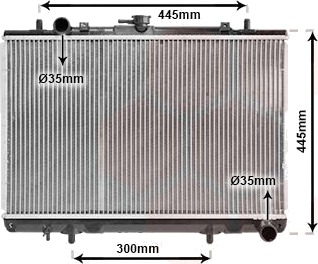 VAN WEZEL 32002188 Radiator motorkjøling