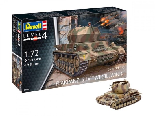 Revell 1/72 Flakpanzer IV Wirbelwind (2cm Flak 38)
