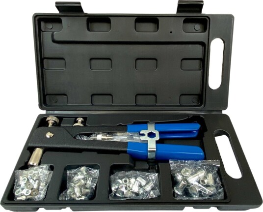 Silver Popnagletang Håndholdt For M3-M8 Popnagler 106 Deler