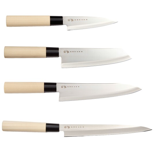 Satake Houcho 4 kniver i balsaboks