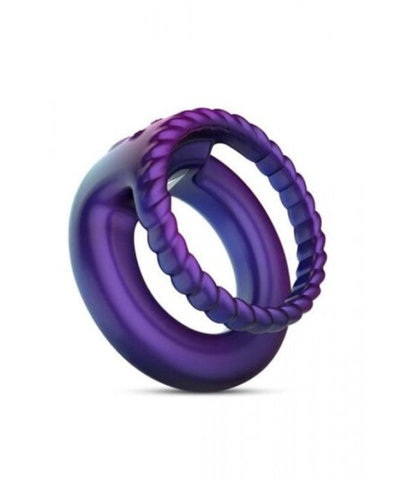 Hueman Double Vibrating Cock + Ball Ring