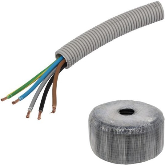 Pipelife RQ PowerFlex Kabel forhåndslagt, 25 mm x 50 m, 5G 6 mm²