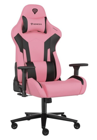 Genesis Nitro 720 - Spillestol - Ergonomisk - Armlener - T-Formet - Tipping - Roterende - Økolær - Svart Rosa