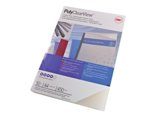 Gbc Polyclearview A4 210 X 297 Mm 350 Mikroner Frostklar Matt 100 stk 250E