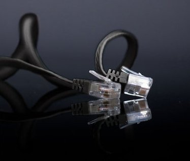 shiverpeaks Patchkabel UTP Cat.6 Slim-Line schwarz 0,25 m