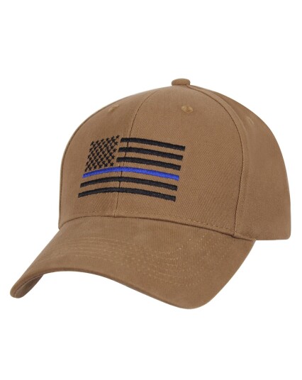 Rothco Baseball Cap - Thin Blue Line Brun Rothco Baseball Cap - Thin Blue Line Brun
