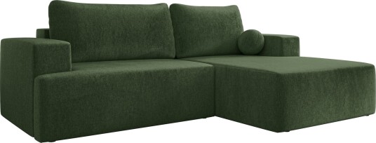 Deylor Sovesofa med sjeselong 3 seter Grønn