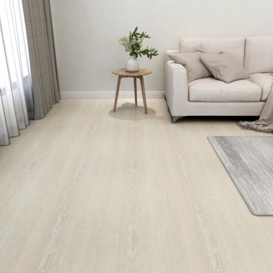 Selvklebende gulvplanker 55 stk PVC 5,11 m² beige