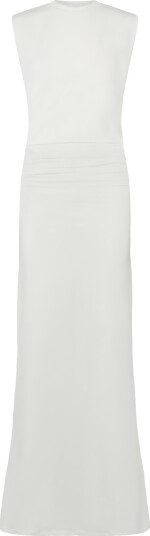Weekday Pleated Sleeveless Maxi Dress White M