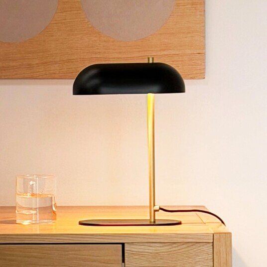 Bordlampe Dyberg Larsen Arch Mini Svart Stue Metall Skandinavisk 12.5 32 Svart