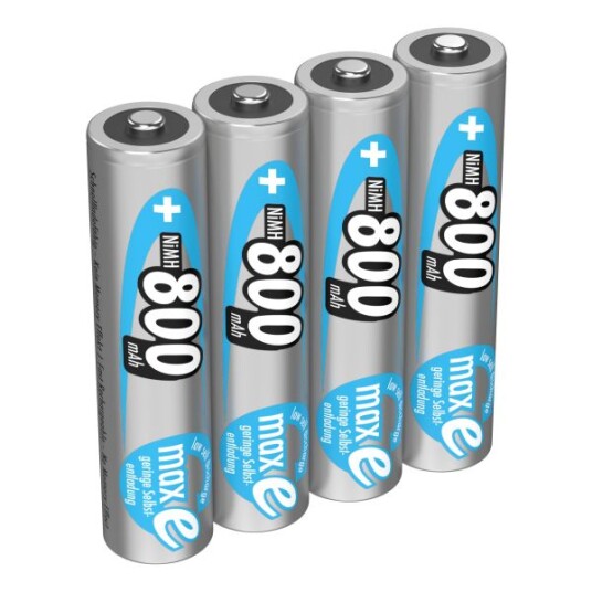 Ansmann MaxE Oppladbare AAA NiMH Batteri 4-pakning 800mAh