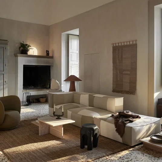 Ferm Living Catena Sofa Center L100   Patchwork   Sand