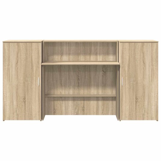 Resepsjonspult sonoma eik 200x50x103,5 cm konstruert tre