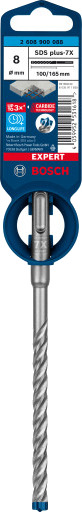 Bosch SDS Plus-7X Hammerbor 8x165mm for Betong - Elektroverktøy Tilbehør