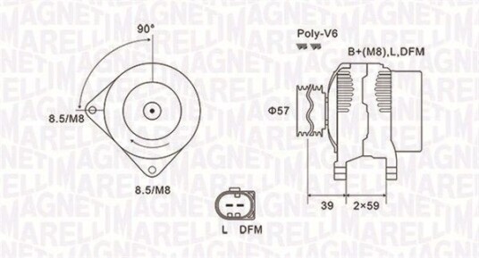 Dynamo MAGNETI MARELLI 063732002010