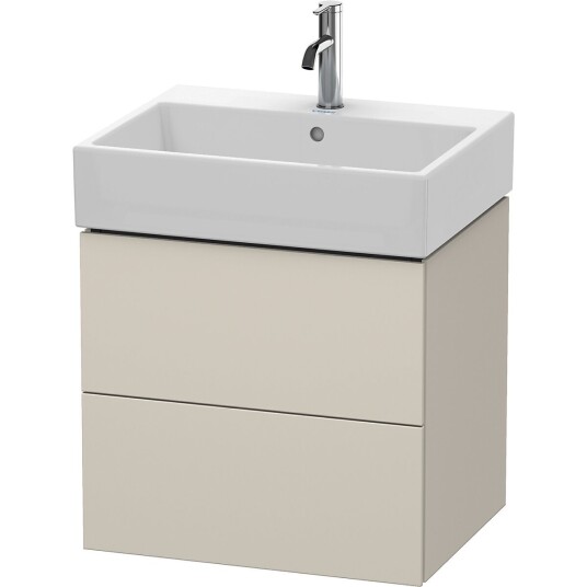 Duravit L-Cube Servantskap m/2 skuffer 484x544x459 mm Taupe Matt