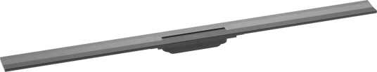 Hansgrohe RainDrain Flex Kappesett 120 cm, Mot vegg, Børstet Sort Krom Hansgrohe RainDrain Flex Kappesett 120 cm, Mot vegg, Børstet Sort Krom