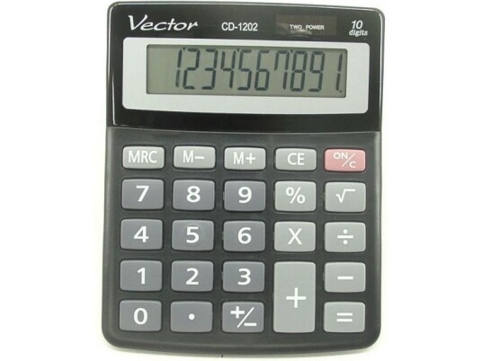 Kalkulatorvektor (Kav Cd-1202 Blk) Kalkulatorvektor (Kav Cd-1202 Blk)