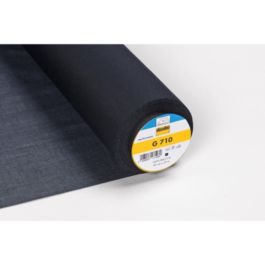 G 710 Vevet vlies i sort