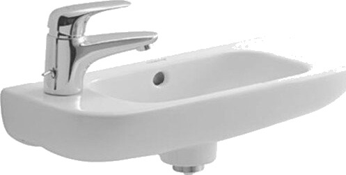 Duravit D-Code servant, 50x22 cm, venstre, hvit