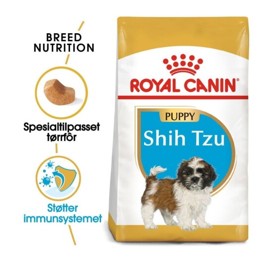 Royal Canin Shih Tzu Puppy Tørrfôr 1,5 kg med Hud & Pelspleie