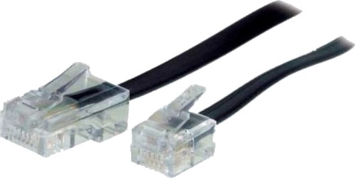 S/Conn Maximum Connectivity 70260 10 M Rj-11 Rj-45 Sort Gjennomsiktig Hankjønn Hankjønn