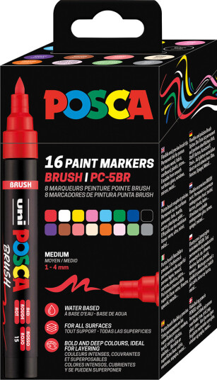 Posca Posca Brush PC 5BR 16 sett