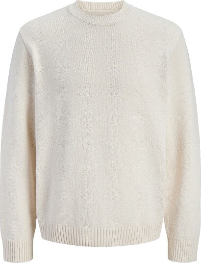 Jack & Jones Genser Jornorrebro Catskills Knit Crew Nec Hvit