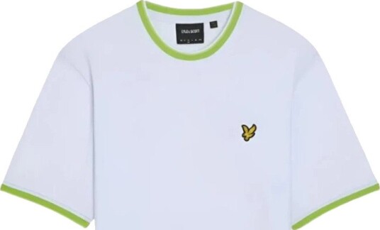 Lyle & Scott Multi Tipped T-Shirt - White - S