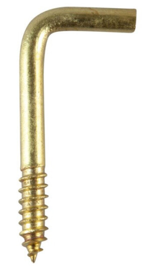 Essve Vinkelkrok 7 30x2,7mm messing 6 for bruk innendørs Essve Vinkelkrok 7 30x2,7mm messing 6 for bruk innendørs