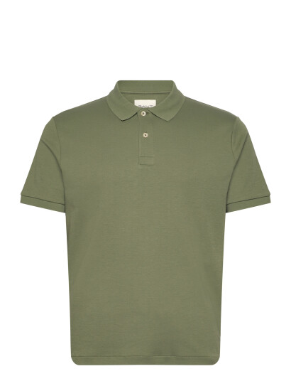GANT Interlock Ss Polo - Khaki green - S