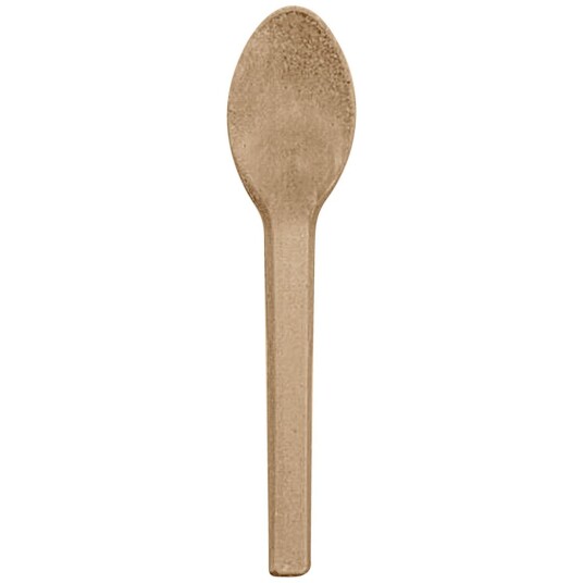Refork Gjenbrukbar teskje Refork; 12 cm (L); Brun; 100 Stykk / Forpakning