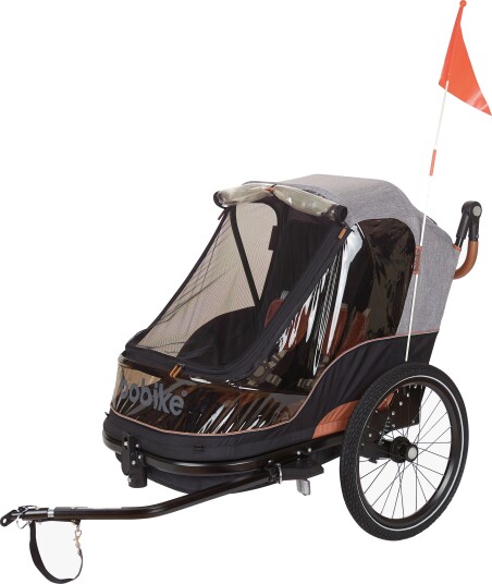 BoBike Trailer 2-in-1 Sykkelvogn, Grå
