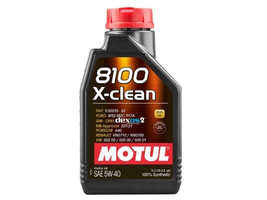 Motul 8100 X-Clean 5W40 1Ltr (102786) 1L Motul 8100 X-Clean 5W40 1Ltr (102786) 1L