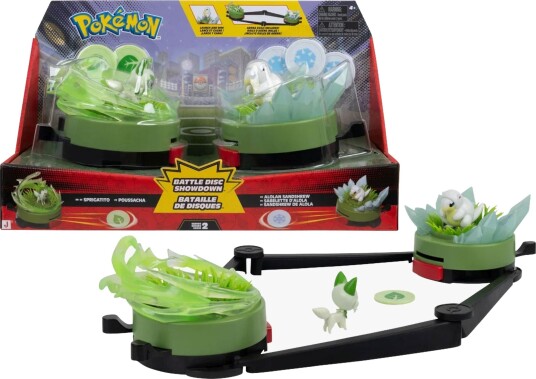 Pokémon Battle Disc Showdown Sandshrew Vs Sprigatito, Flerfarget