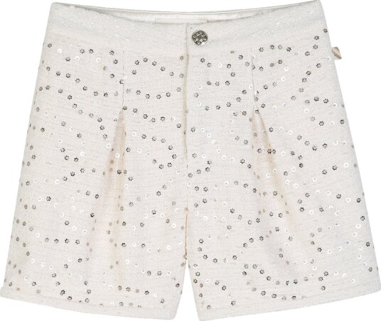 Billieblush Shorts Ivory m. Palietter Billieblush 8 år (128) Shorts Beige Hvit