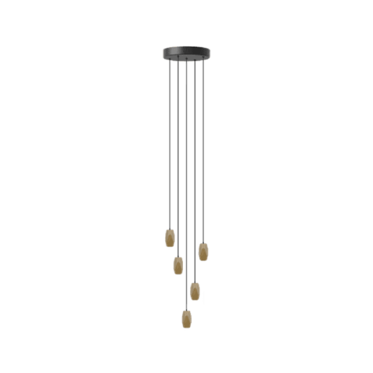Umage Brighter Days Hexa Taklampe med Cluster 5 i Messing