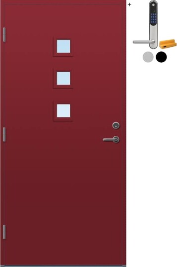 Ytterdør Bygg1 Alta med Yale Doorman Classic Home