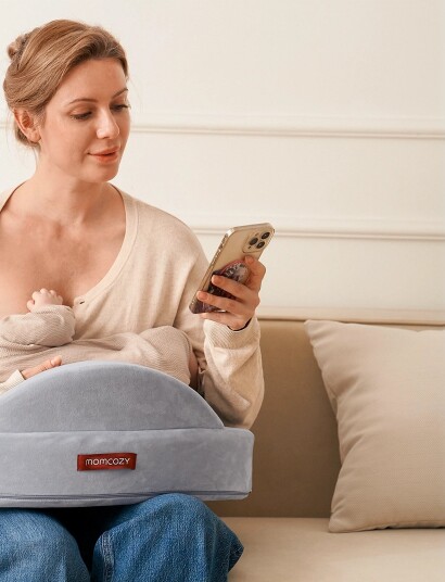 Momcozy Momcozy Exclusive Memory Foam Nursing Pillow Grey Grey ONE SIZE Momcozy Momcozy Exclusive Memory Foam Nursing Pillow Grey Grey ONE SIZE
