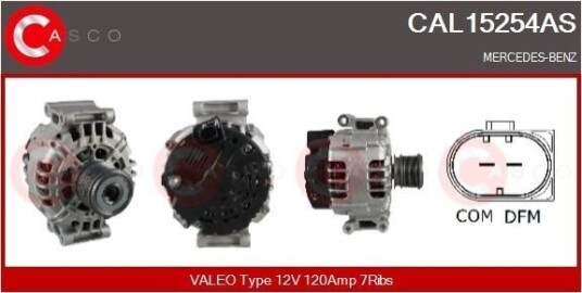 Dynamo CASCO CAL15254AS