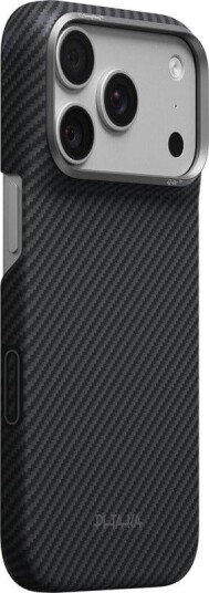 Pitaka Edge Case iPhone 17/18 Pro - MagSafe Kompatibel, Black/Grey Twill
