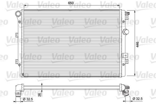 Radiator VALEO 701728