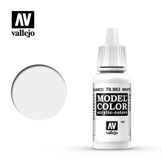 Vallejo 70.993 Hvit Grå Akrylmaling 18 ml Modellbygging