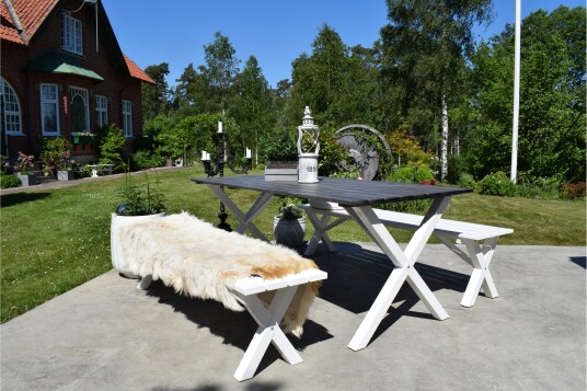 Sittebenk Scottsdale 180 cm Hvit Sittebenk Scottsdale 180 cm Hvit
