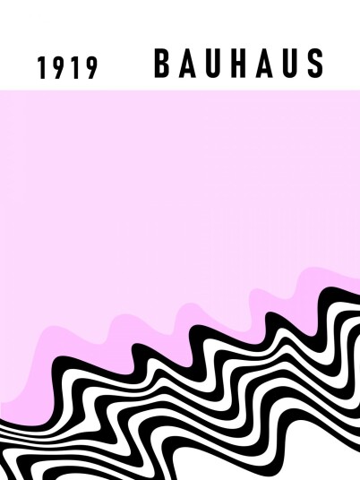 Plakat Bauhaus Abstrakt Kunst
