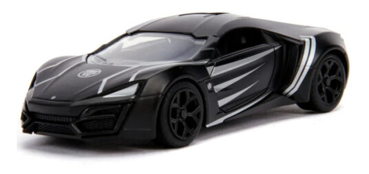 Bil Svart Panther Lykan 1:32 metall