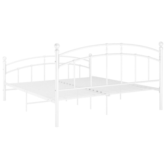 vidaXL Sengeramme hvit metall 140x200 cm
